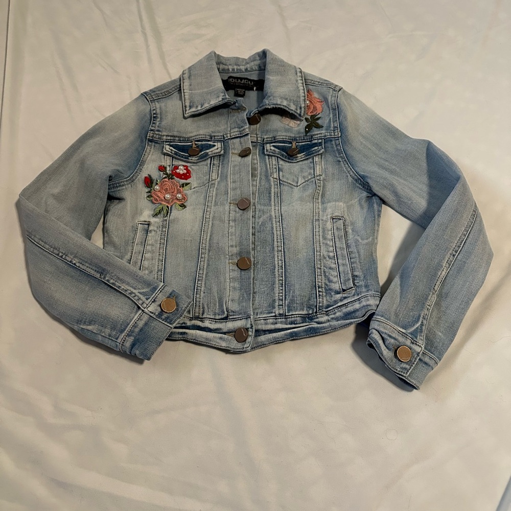 Med girls 10/12 Jou Jou embellished Jean jacket